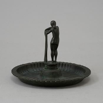 A bronze dish, Arvid Knöppel, marks for Otto Meyer, 1920´/30´s.