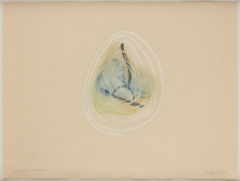 Olav Christopher Jenssen, mixed media on paper, signed and dated 6 juni 1989.