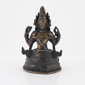 Avalokiteshvara, koppar, Nepal/Kina, 1900-tal.