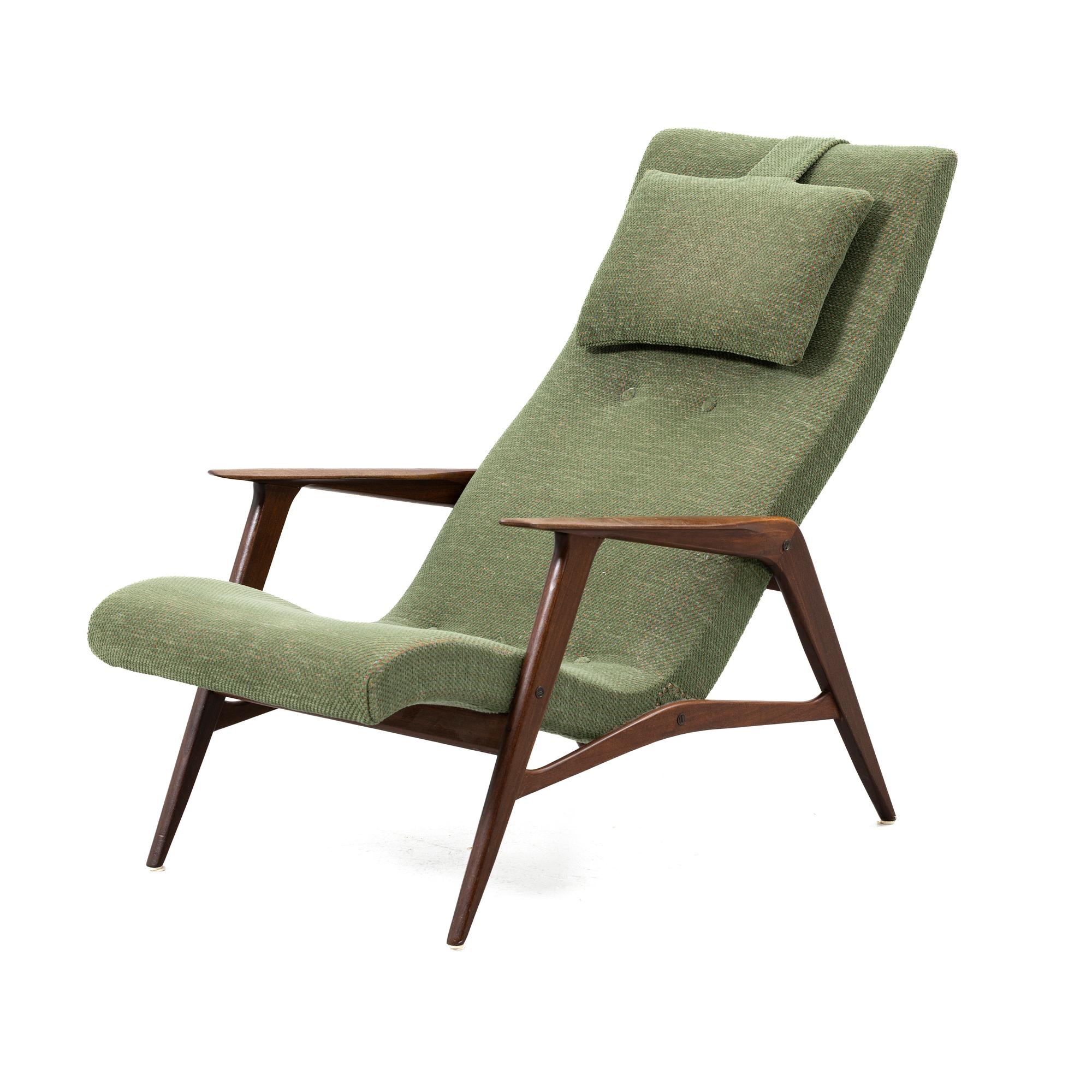 Vilstol/fåtölj, modell "Siesta", Jio Möbler, Sverige, 1960-tal.