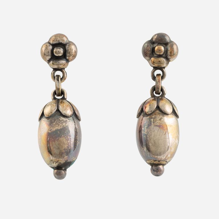 Georg Jensen, silver acorn earrings.