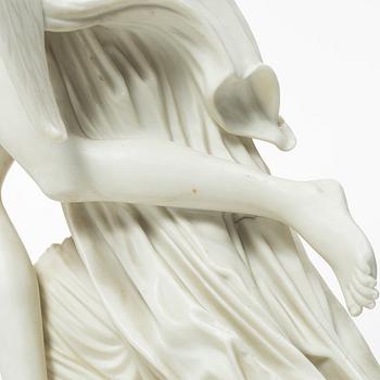 Johan Tobias Sergel, after, "Amor and Psyche", figurine, parian, early 20th century.
