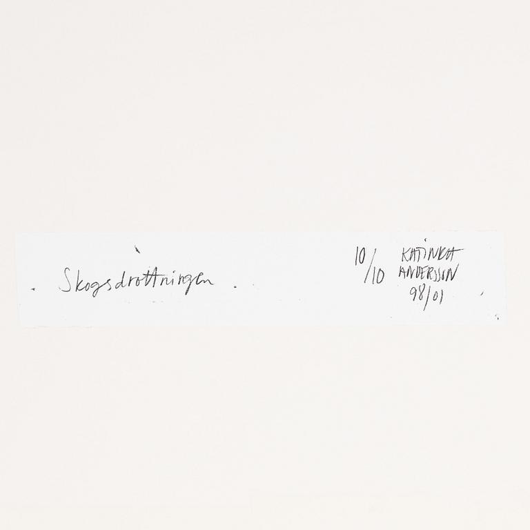 Katinka Andersson, etsning, signerad 10/10.