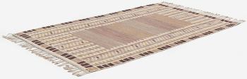 Barbro Nilsson, a 'Salerno grå' ('Kristianstad'), flat weave, c. 268 x 155 cm, signed AB MMF BN.