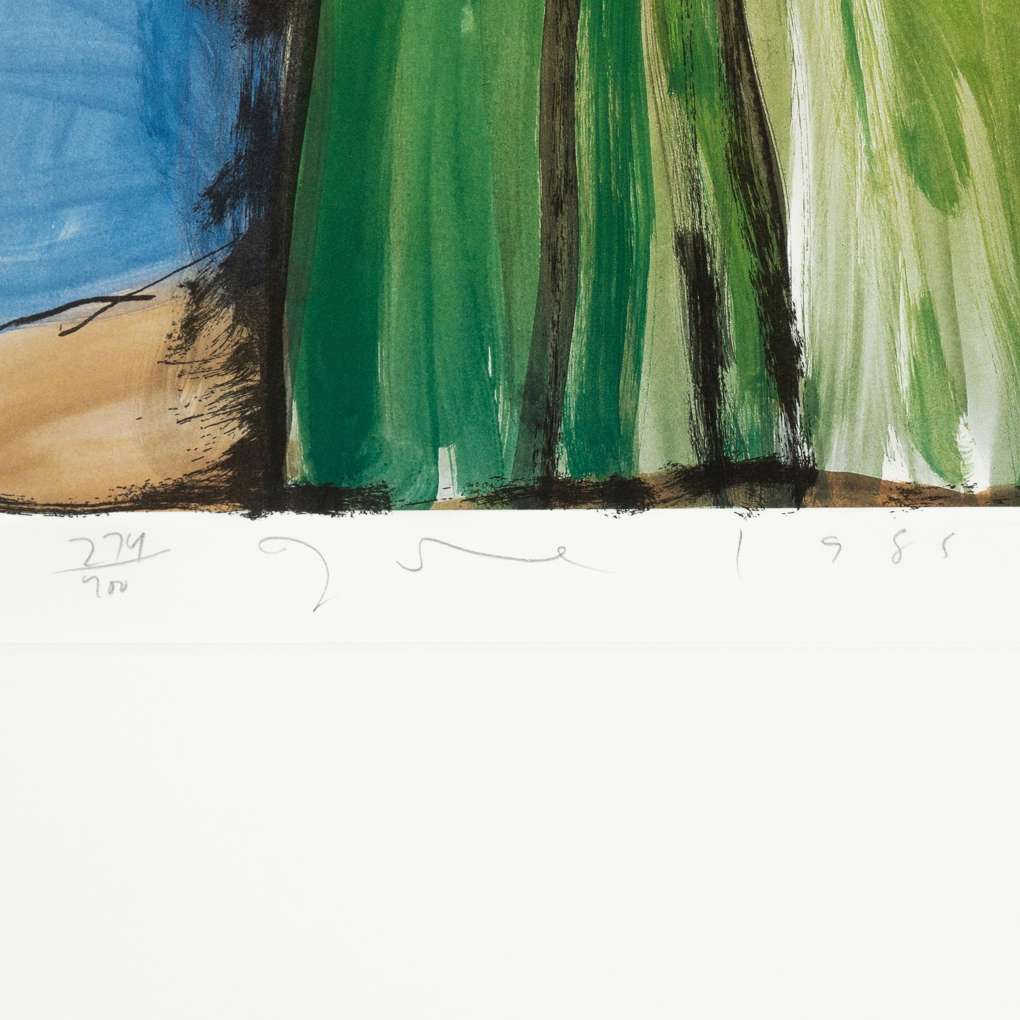 Jim Dine, färglitografier , 4 st, Ur "The Astra Set", 1985, signerade 274/400.
