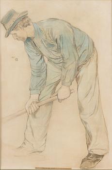 971. Carl Wilhelmson, "Man med redskap".