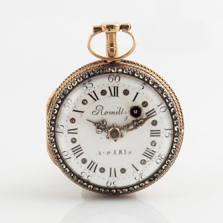 Romilly A Paris, pocket watch, 38,5 mm.