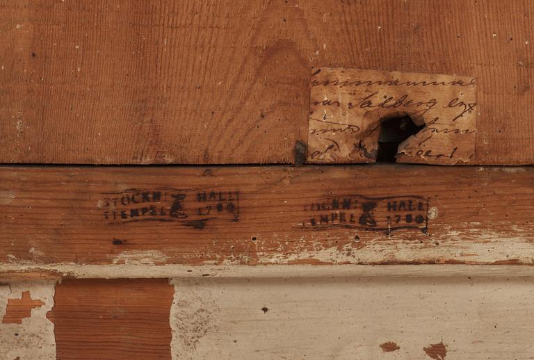 SPEGEL, av Nils Meunier (mästare i Stockholm 1754-1797). Gustaviansk.