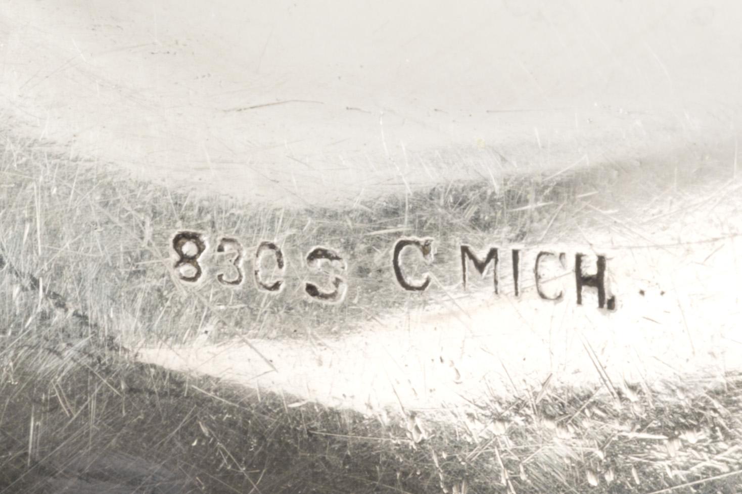 SKÅLFAT, silverhalt 830. Rokokostil.  Import. Vikt ca 321g.