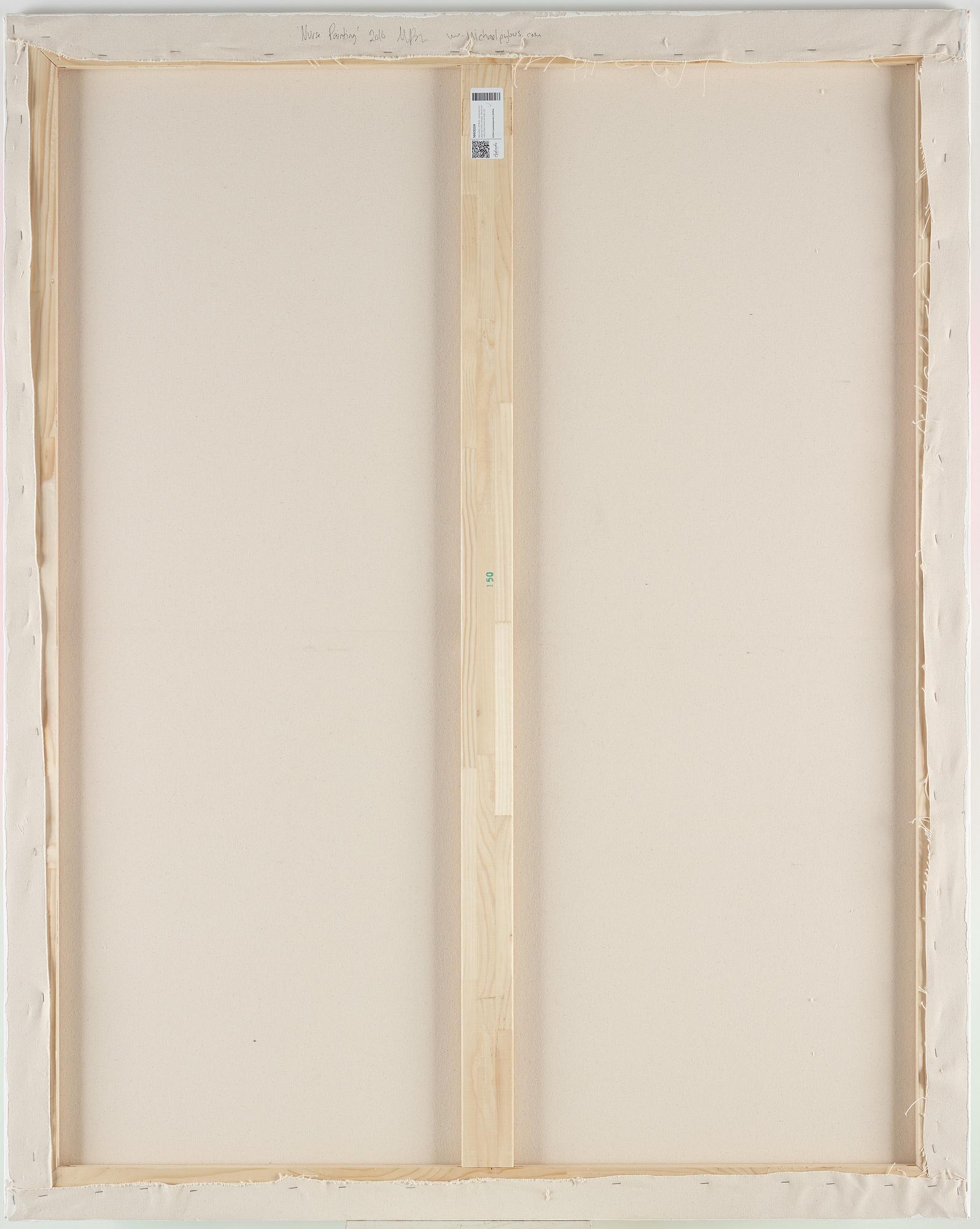 MICHAEL PYBUS, signed and dated 2016 on verso. Acrylic and  pigmented ink on canvas.
