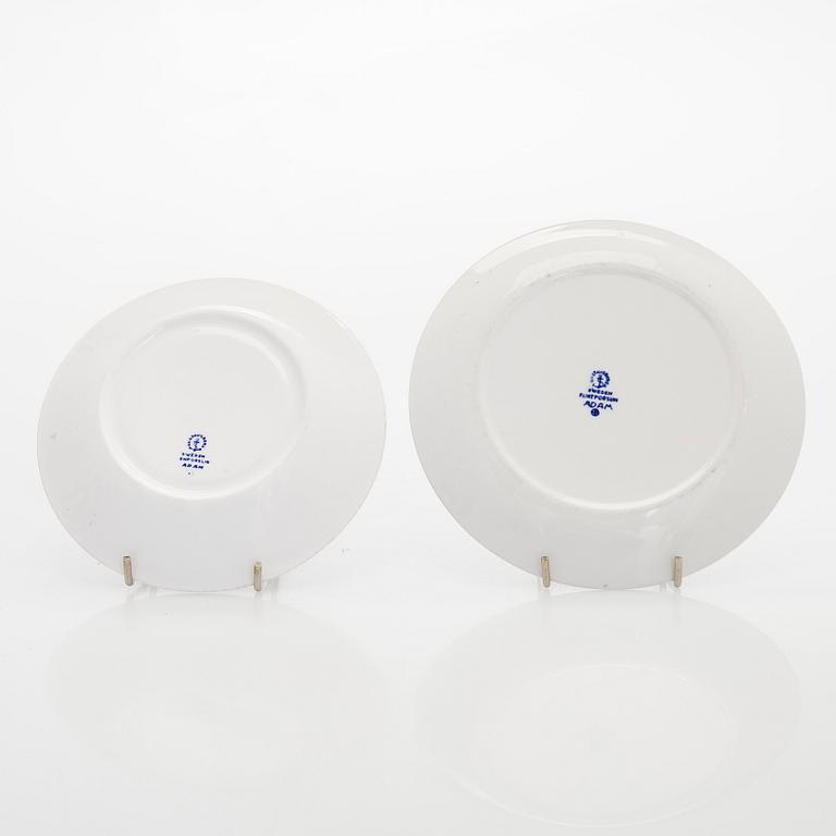 Stig Lindberg, Astiaston osia, 14 kpl, "Adam", luuposliinia Gustavsberg, Ruotsi, 1900-luvun puoliväli.