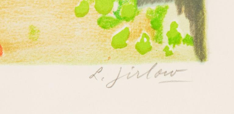 Lennart Jirlow, färglitografi, 1986, signerad 86/310.