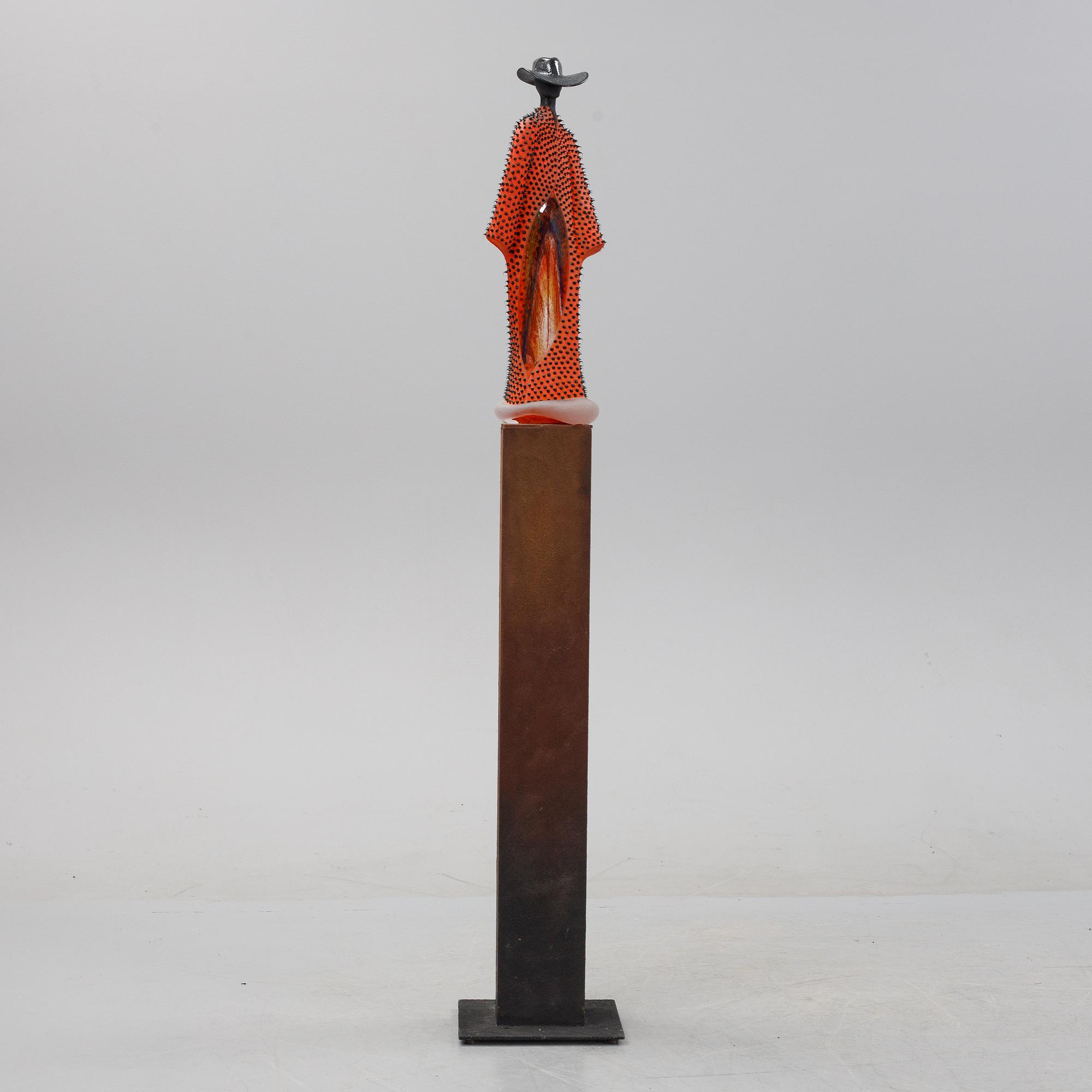 Kjell Engman, a unique glass sculpture, Kosta Boda, Sweden.