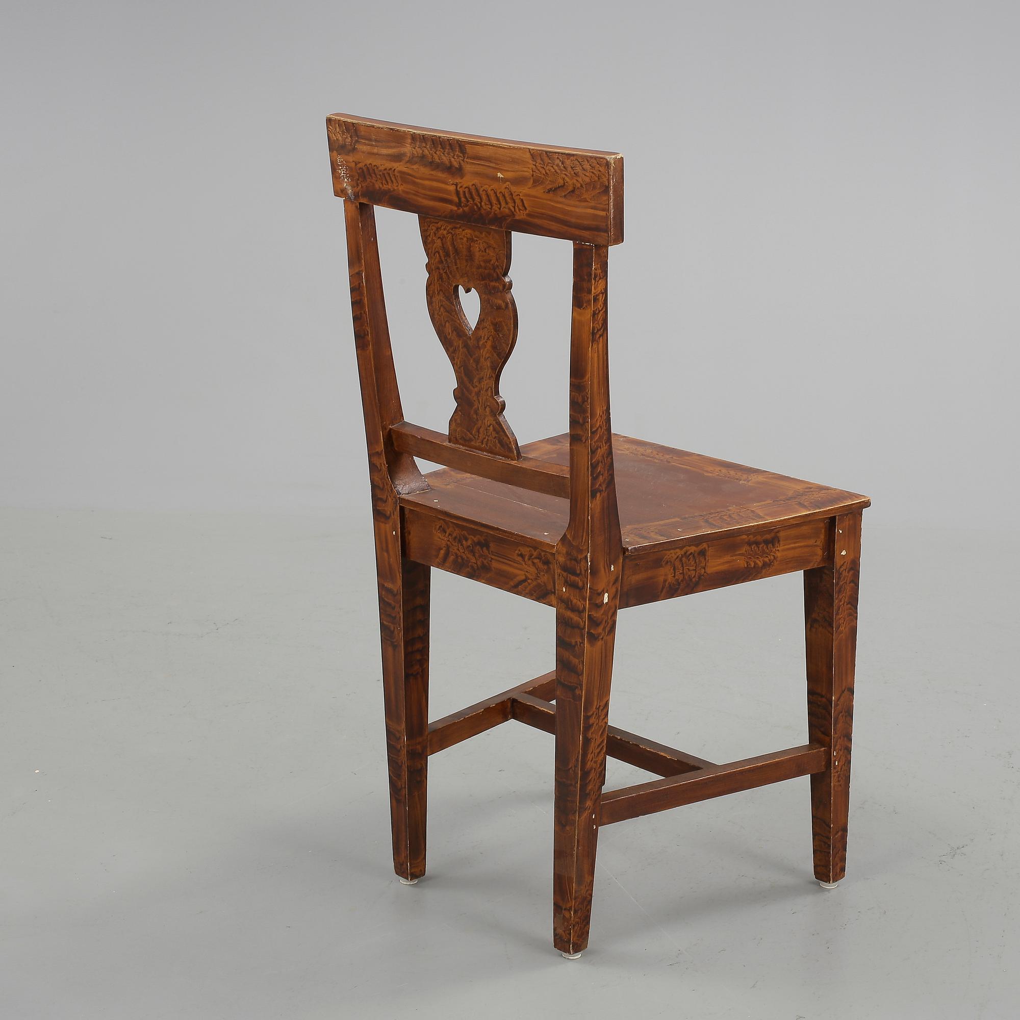 STOLAR, 6 st, allmoge stil, 1900-talets mitt.