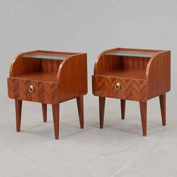 SÄNGBORD, ett par, art déco, 1930/40-tal.