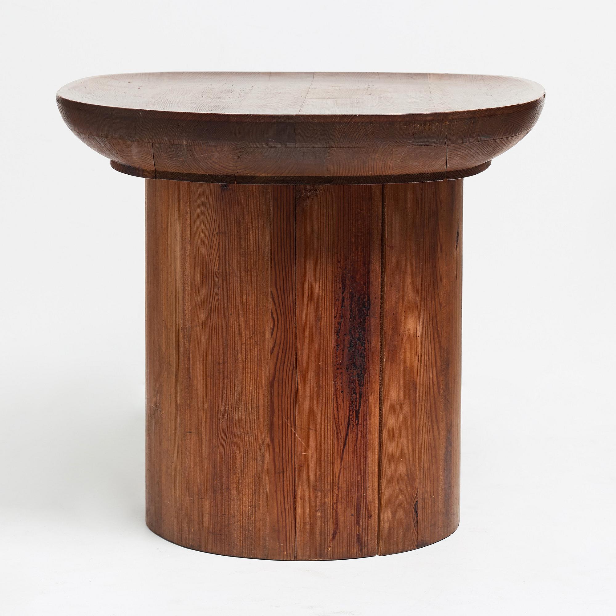 Axel Einar Hjorth, a stained pine "Utö" table, Nordiska Kompaniet, Sweden 1930's.
