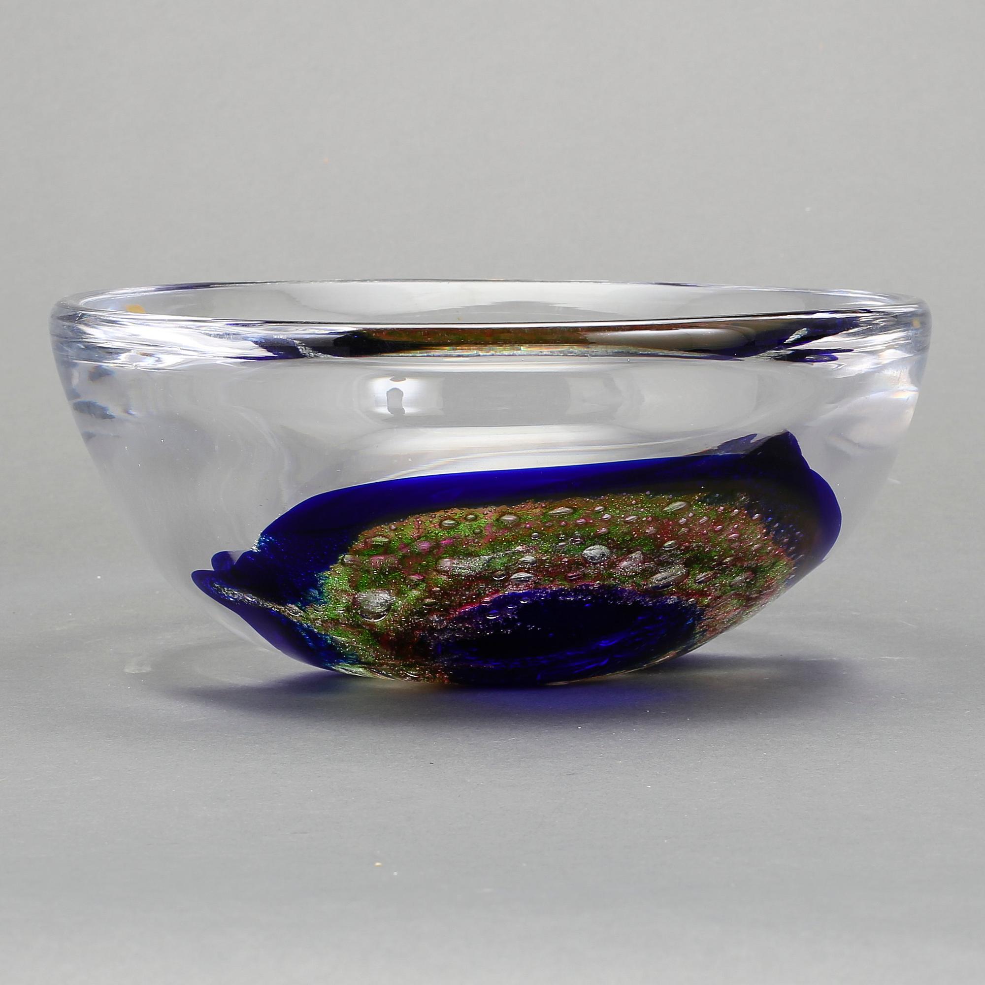 SKÅL, glas. Ann och Göran Wärff, Kosta, unik. 1970-tal.