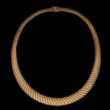 KAULAKETJU, 14K kultaa. Suomalaiset leimat 1963. Paino n. 63,4 g.