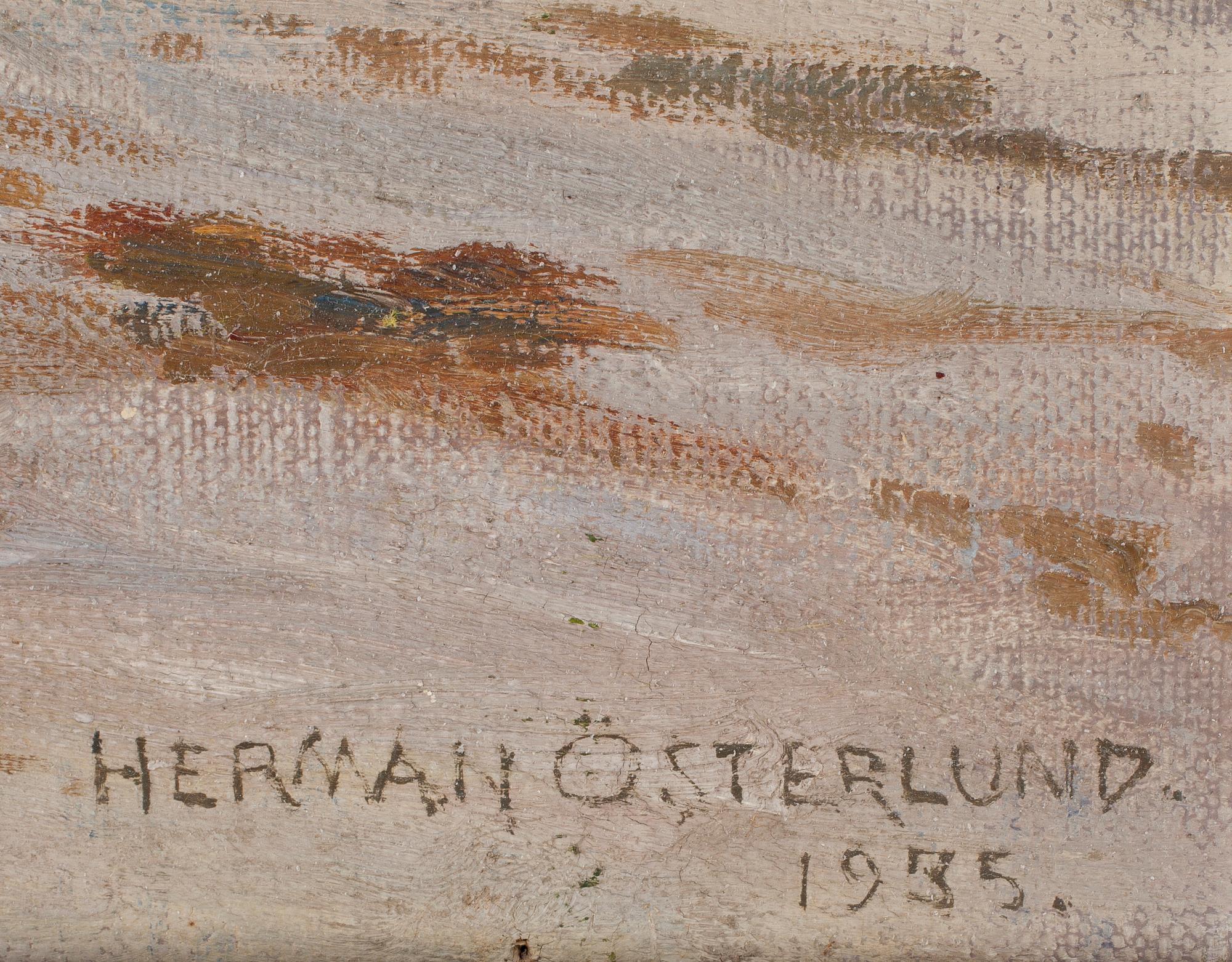 HERMAN ÖSTERLUND, olja på duk, sign o dat 1935.