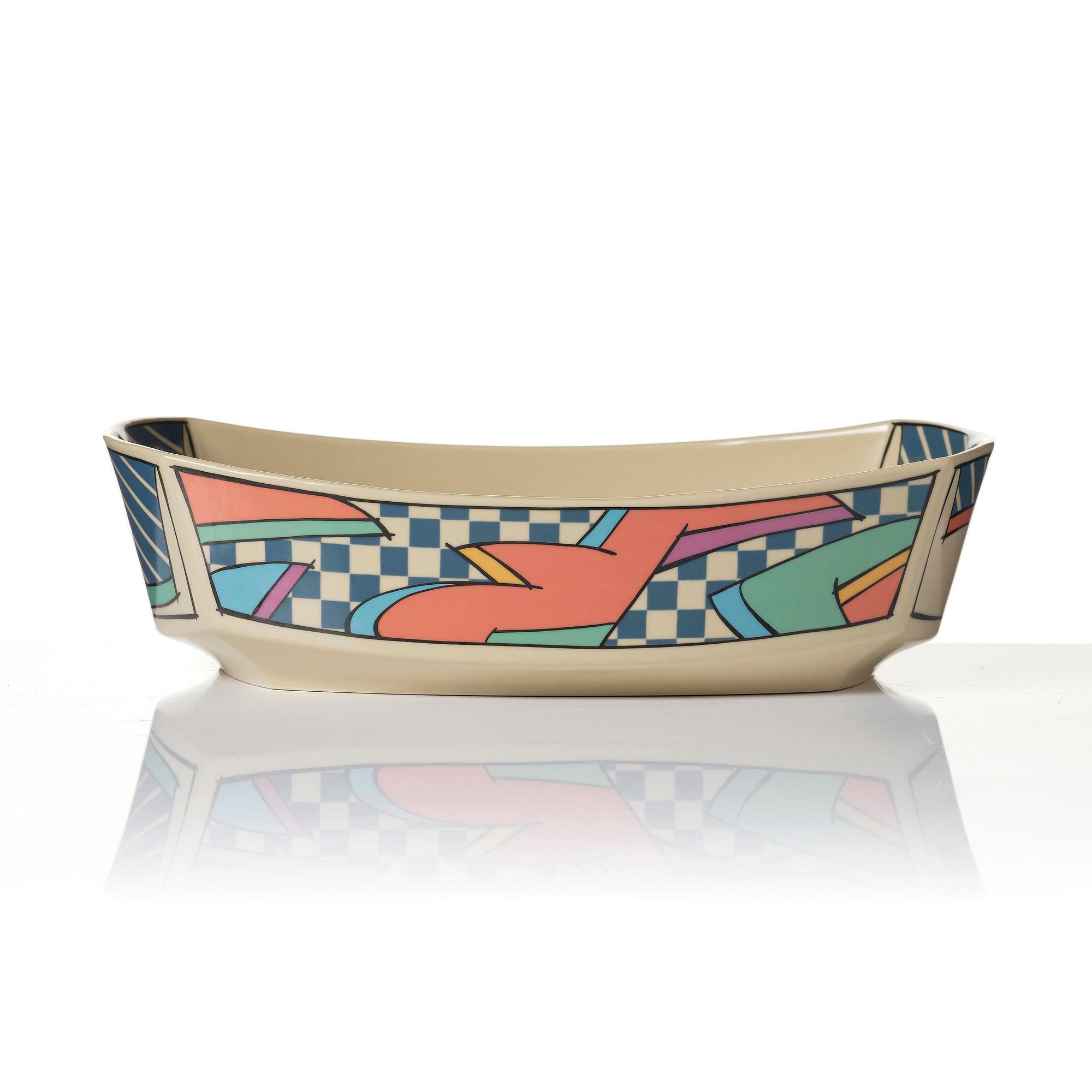 Dorothy Hafner, a 47-piece "Flash" ceramic dinner service, Rosenthal, Germany, post 1984.