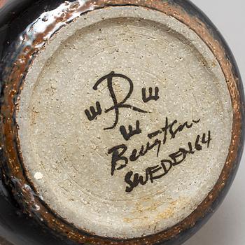 HERTHA BENGTSSON, a unique stoneware flowerpot, Rörstrand 1964.