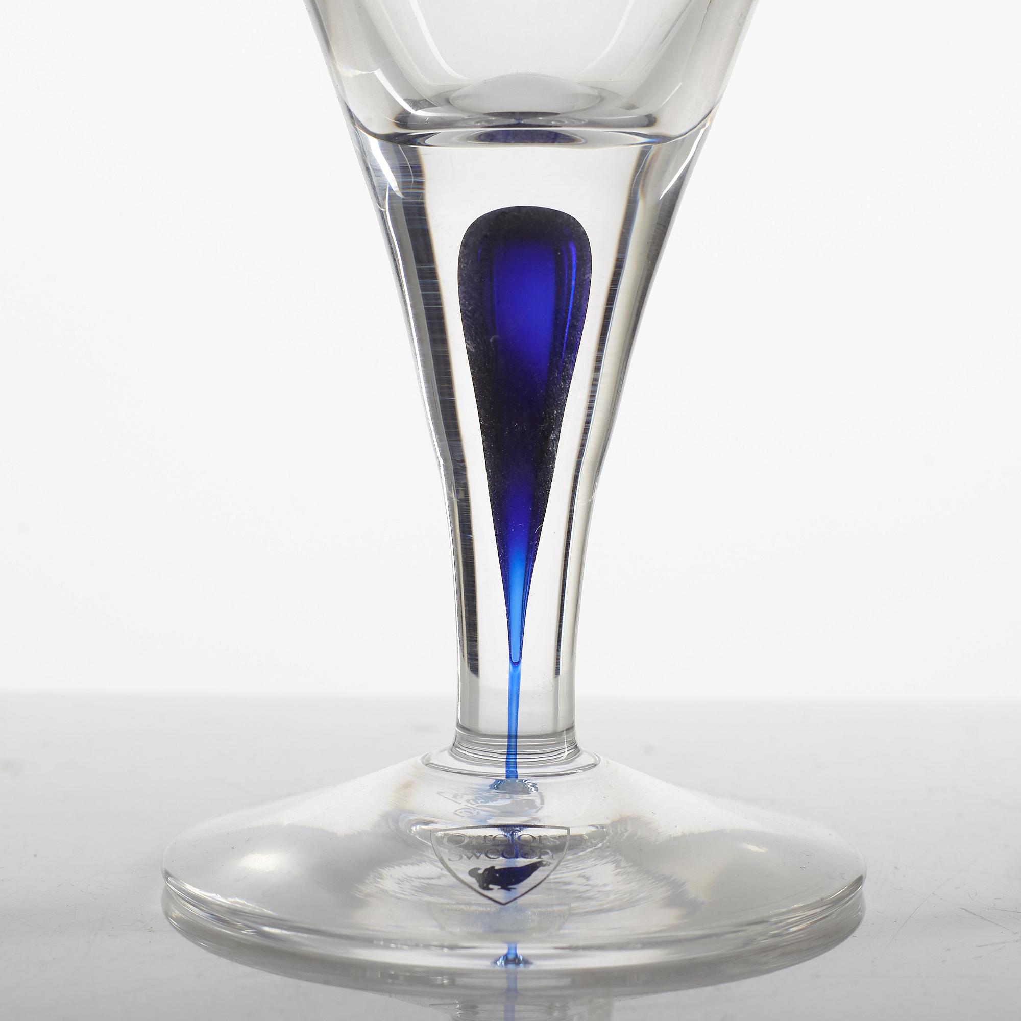 Erika Lagerbielke, a 21-piece glass service, 'Intermezzo', Orrefors.