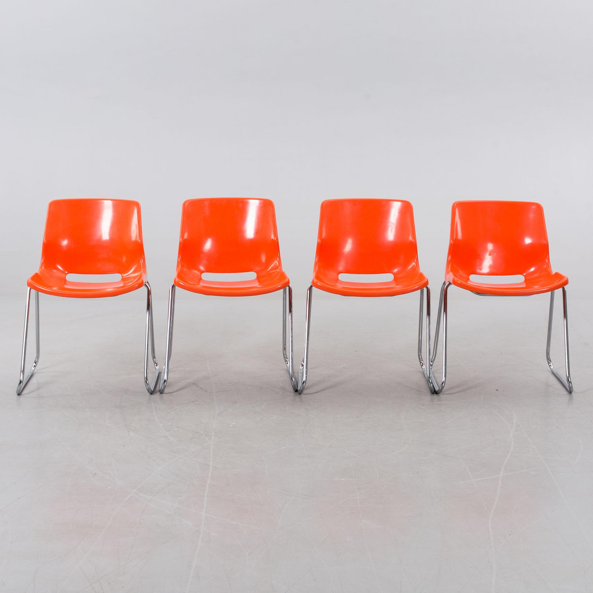 STOLAR, 4 st, Svante Schöblom, Overman för IKEA, 1970-tal.
