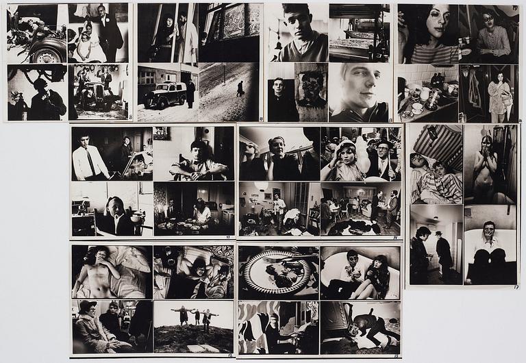 Carl Johan De Geer, fotografi, fem fotokollage 1958-1979.