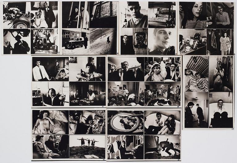 Carl Johan De Geer, photographs, five photo collages 1958-1979.