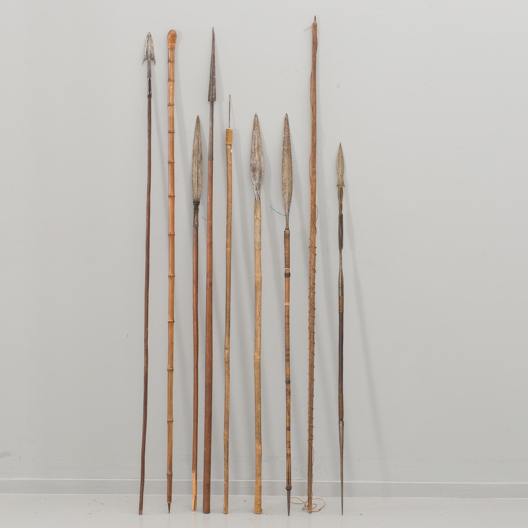 ETNOGRAFICA AFRICA, 9 pcs, 20th century.