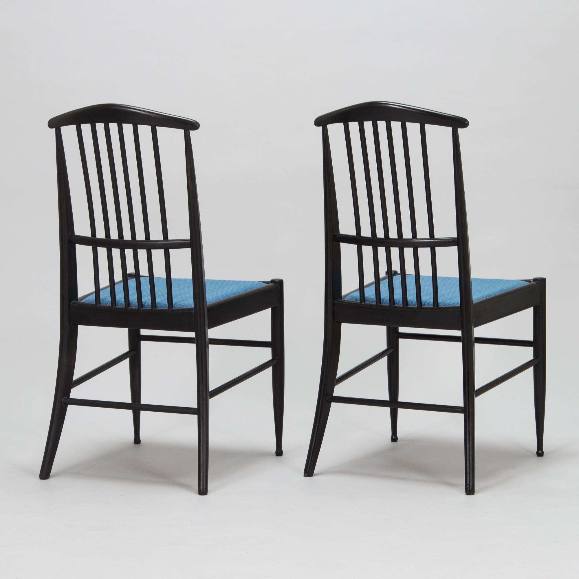 Kerstin Hörlin-Holmquist, a set of four  1970's 'Charlotte' chairs for Asko Finland.