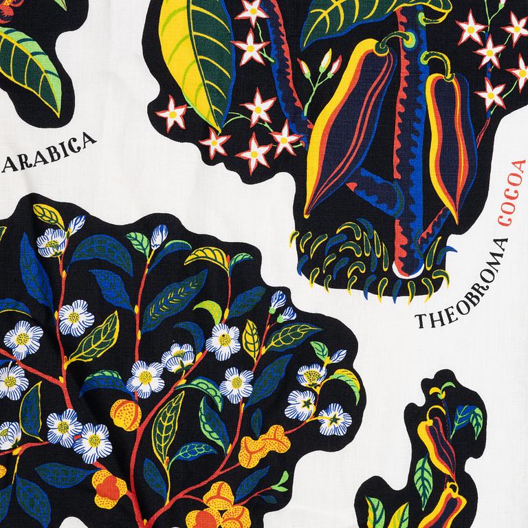 Josef Frank, gardiner, ett par, "Drinks", Svenskt Tenn.