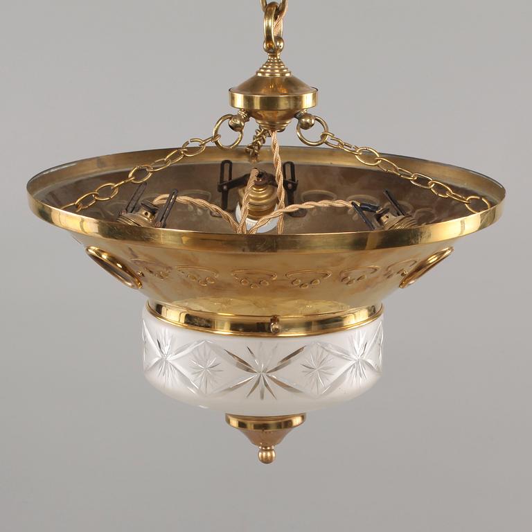 TAKLAMPA, jugend, 1900-talets första del, höjd ca 50 cm.