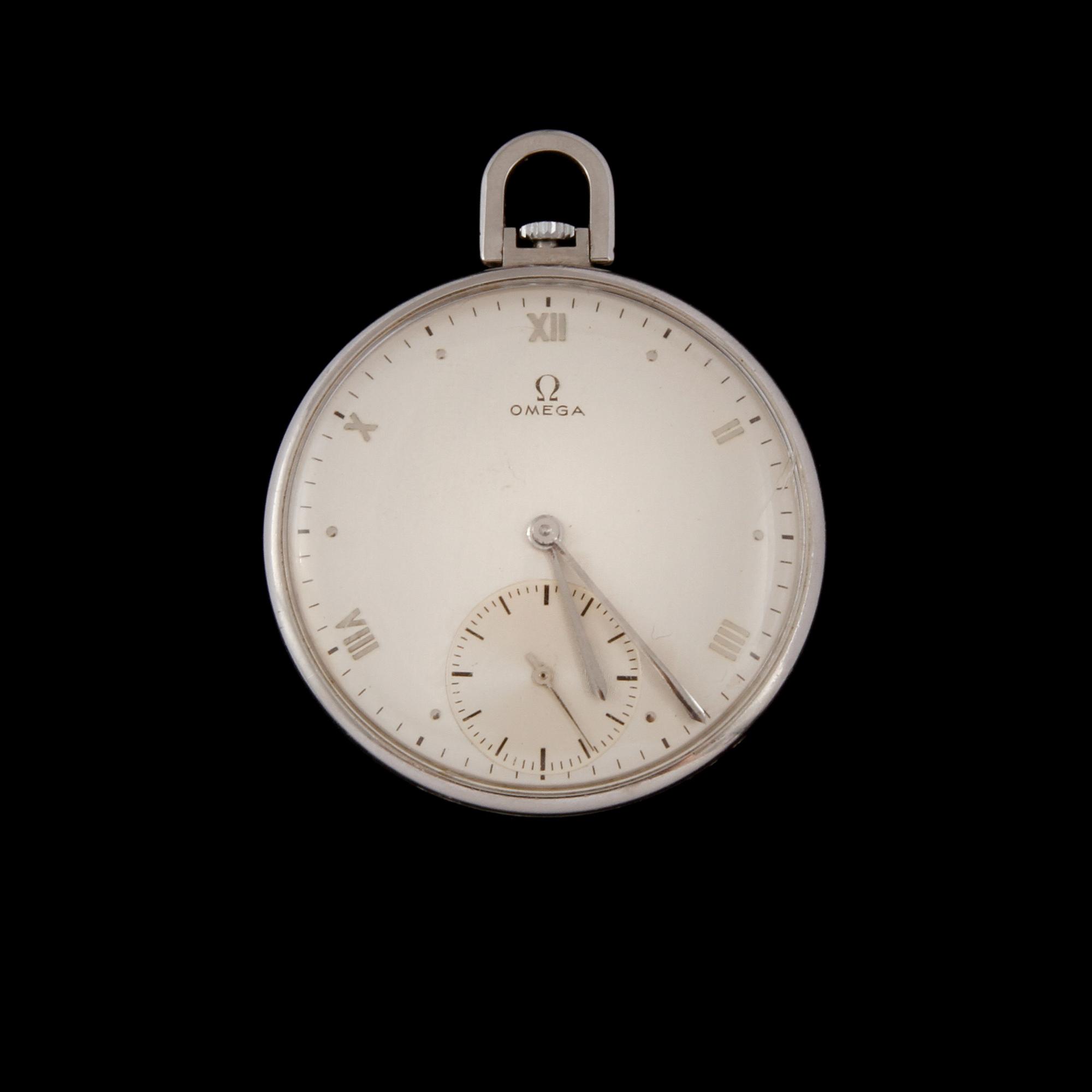 FICKUR, vitmetall, Omega, 1900-talets andra kvartal.