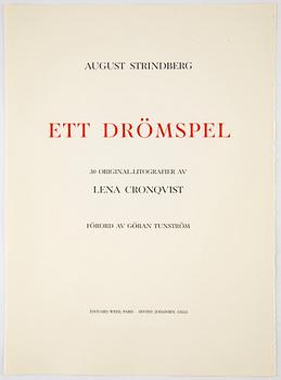 LENA CRONQVIST, portfolio with 30 lithographs in colour, signed 112/170.