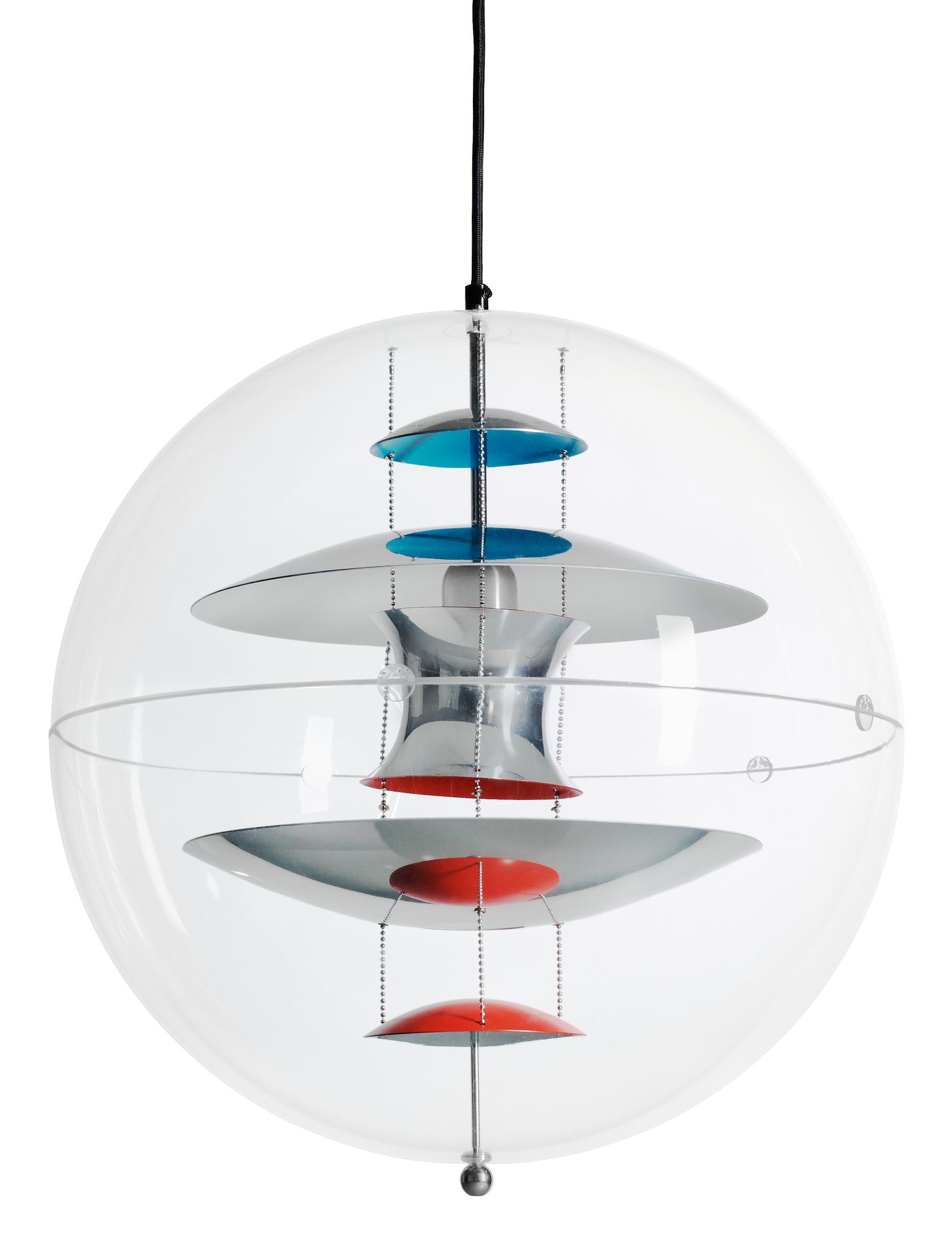 A Verner Panton 'VP-Globe' hanging lamp, Louis Poulsen, Denmark.