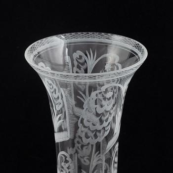 Edward Hald, a glass vase, Orrefors 1929.