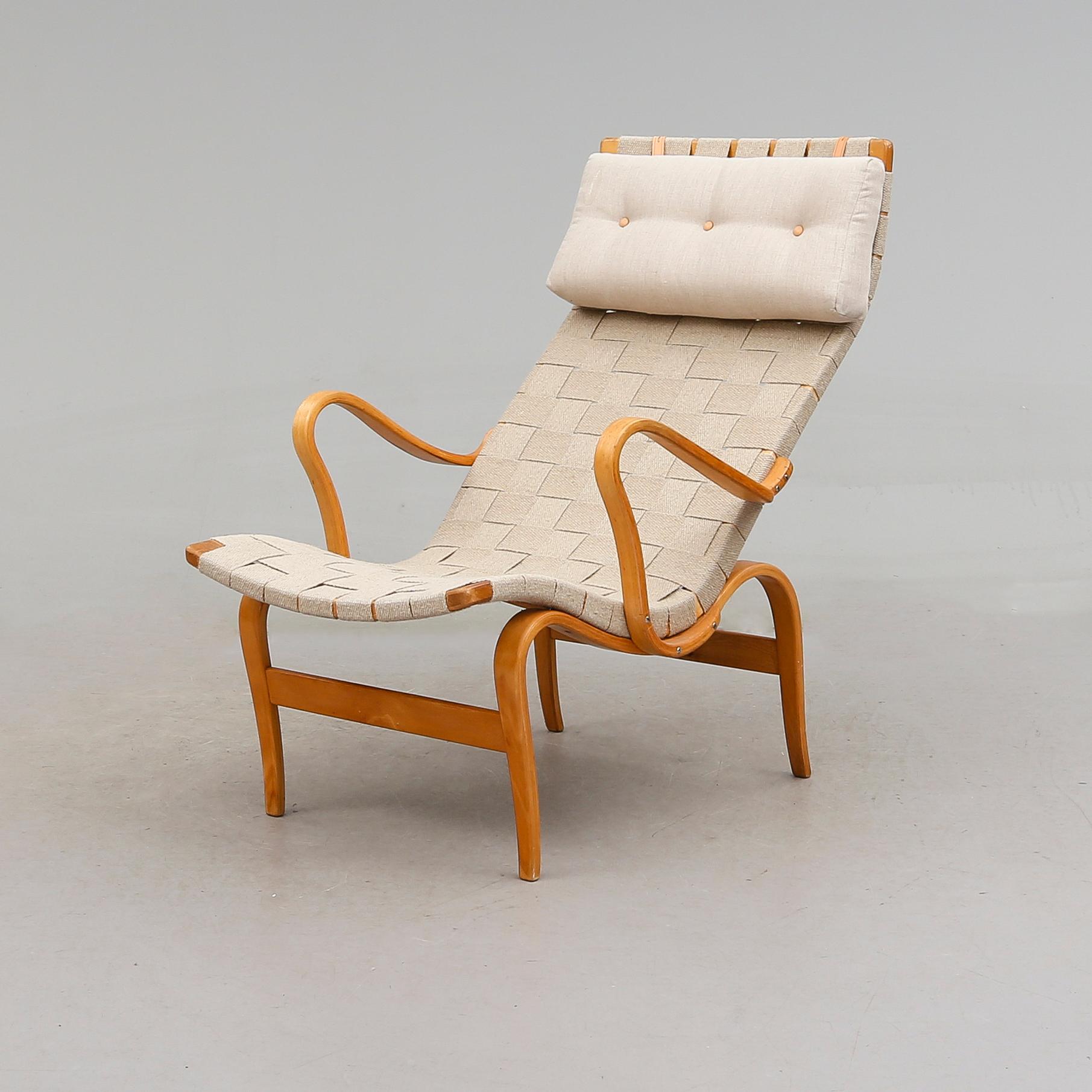 FÅTÖLJ, "Pernilla", Bruno Mathsson, 1940-tal.