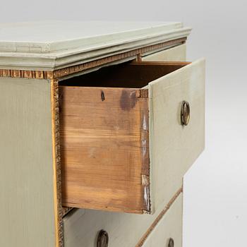 A 19th century chest of drawers.