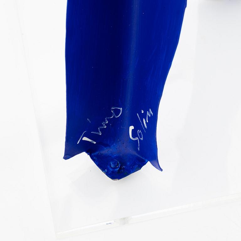 Timo Solin, skulptur, bemålad plåt, signerad. Unik. .