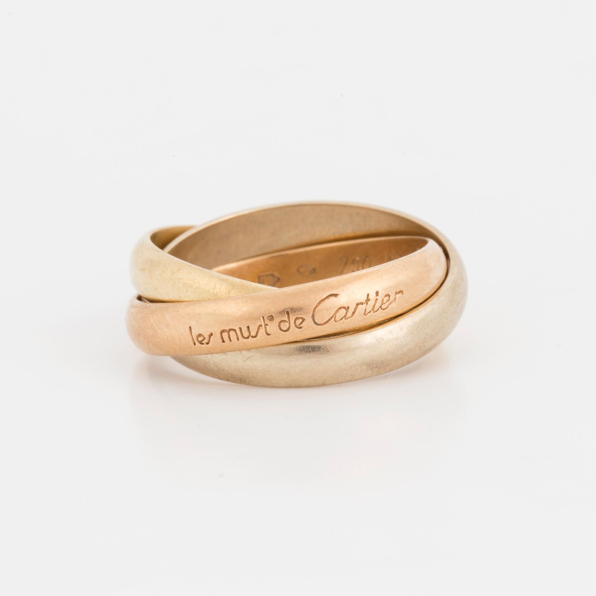 CARTIER, 'Must de Cartier', 'Trinity' ring.