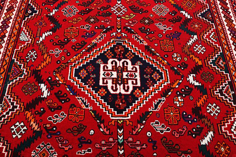 A Qashqai carpet, c. 252 x 162 cm.