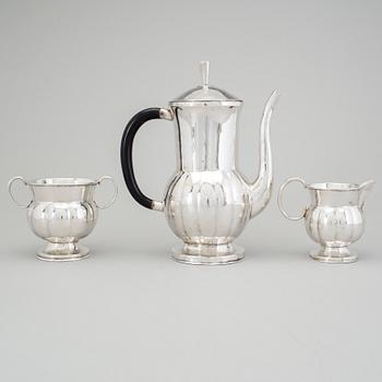 A Swedish 20th century silver coffee-set, unknown maker, marked 1916.
