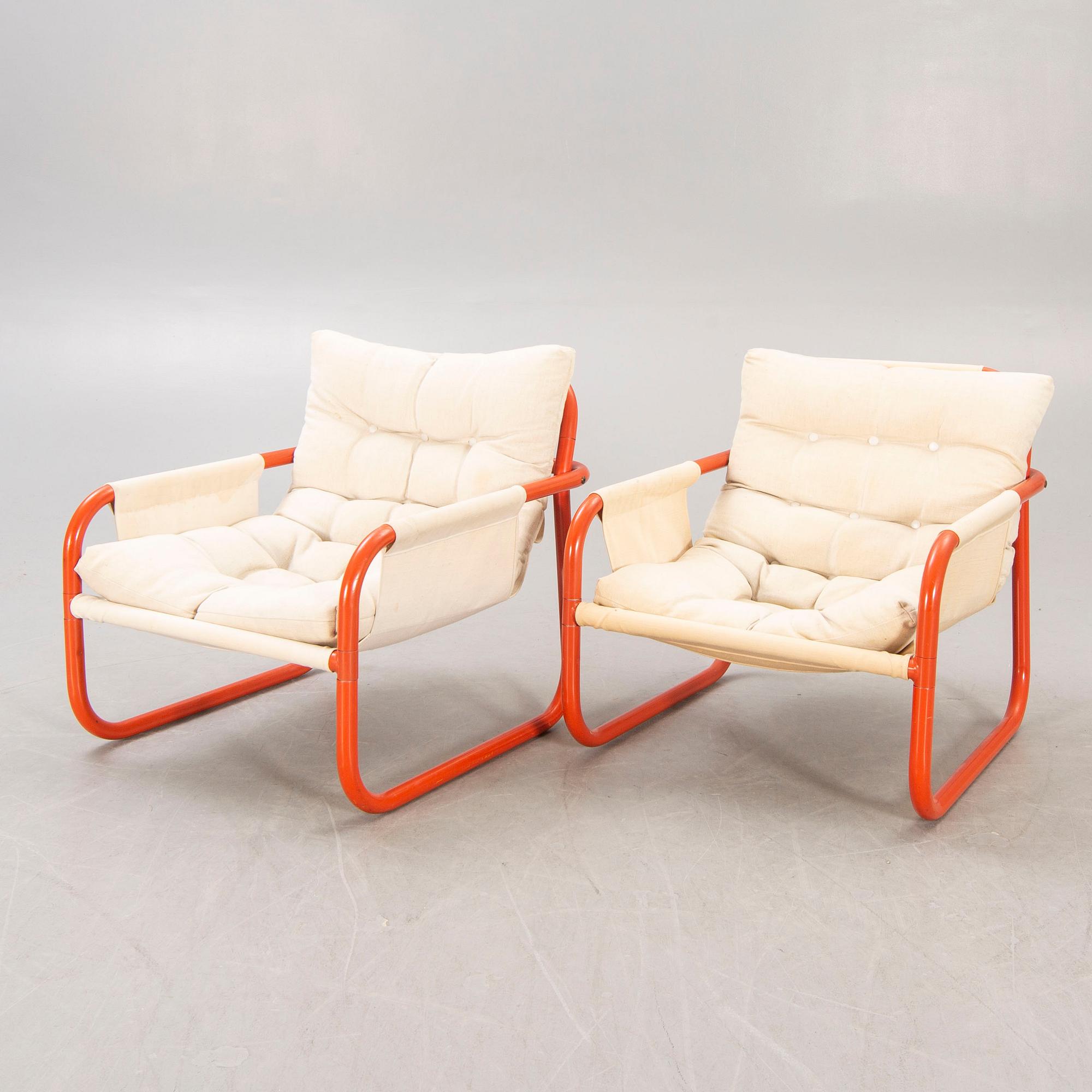 Thomas Jelinek & John Forsén, fåtöljer, 1 par, "Kuling", IKEA, 1971.