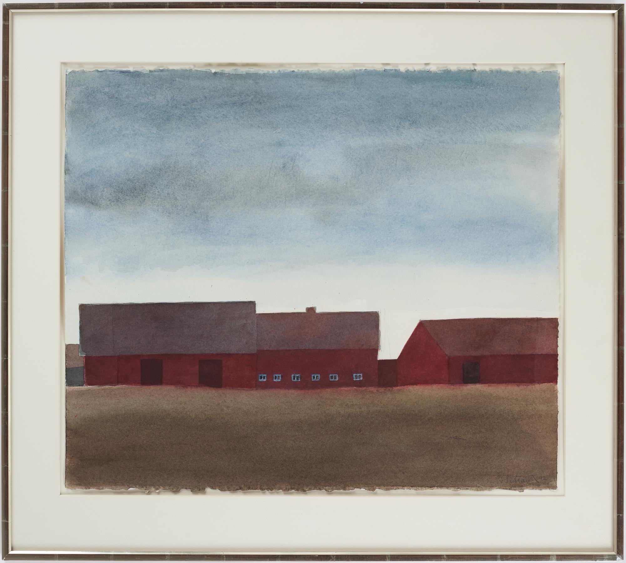 Philip von Schantz, watercolor, signed and dated -92.