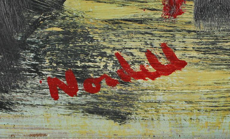 ESKIL NORDELL, olja på pannå, signerad.