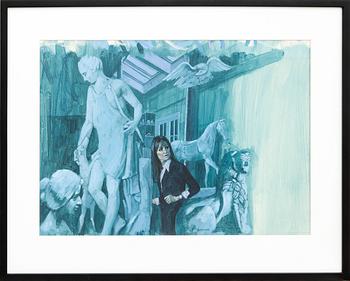 Yrjö Edelmann, mixed media signed.