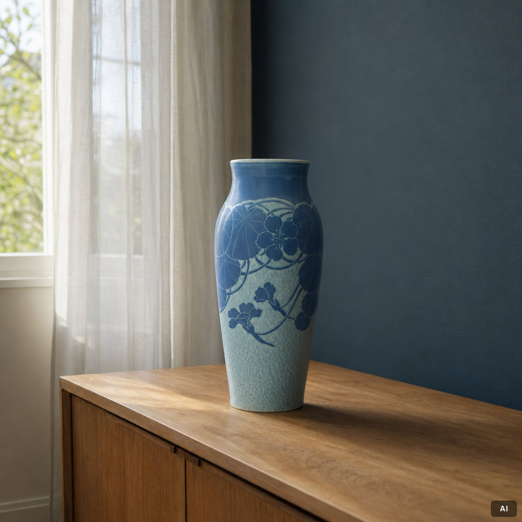 Josef Ekberg, A 'Sgraffito' vase, Gustavsberg, 1915.