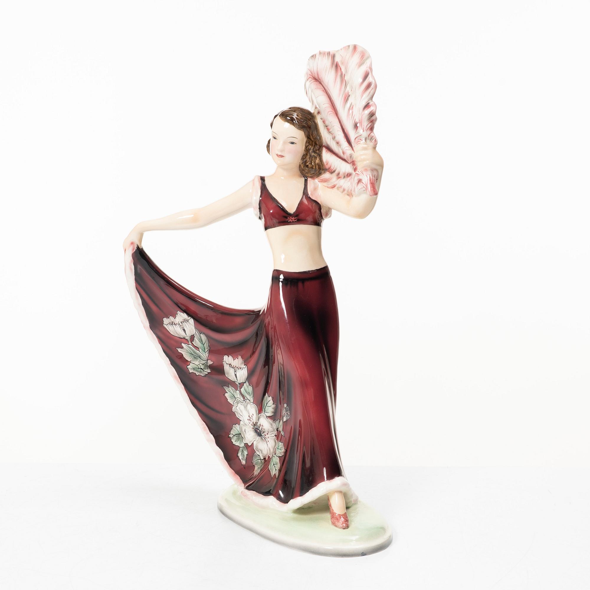 Stefan Dakon, a creamware figurine, Goldscheider, Austria, 1930's/40's.