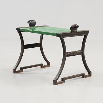 Folke Bensow, a black lacquered cast iron stool, Näfveqvarn, Sweden.